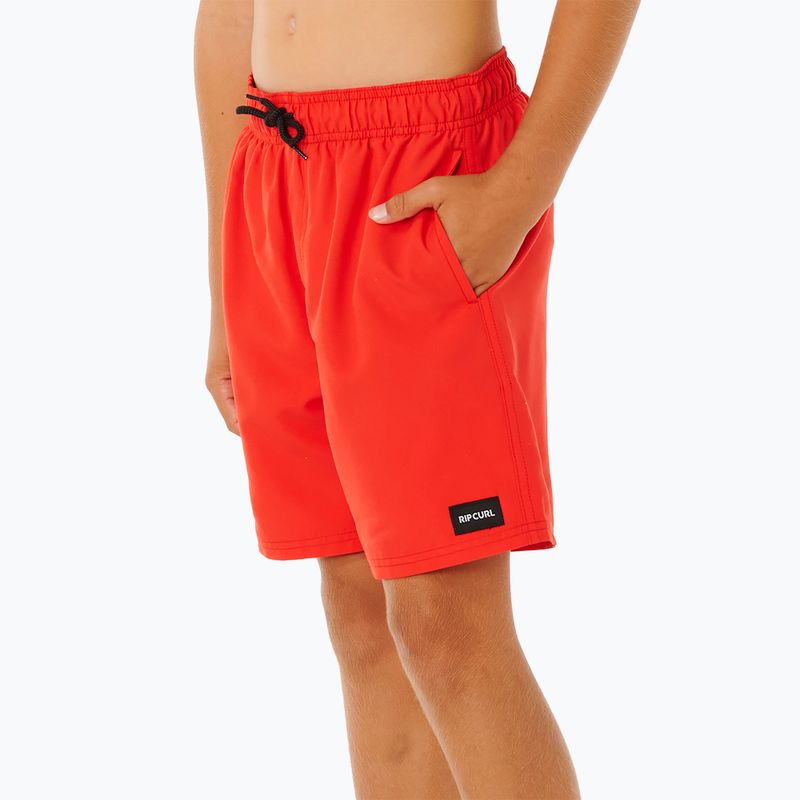 Dětské plavkové šortky Rip Curl Offset Volley red 5