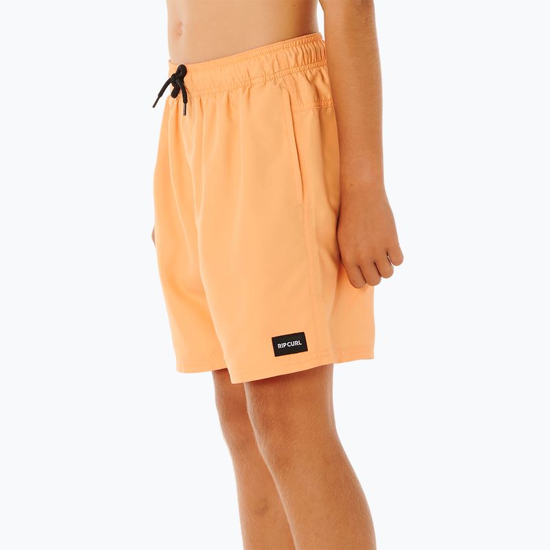 Dětské plavkové šortky Rip Curl Offset Volley mandarin set 4