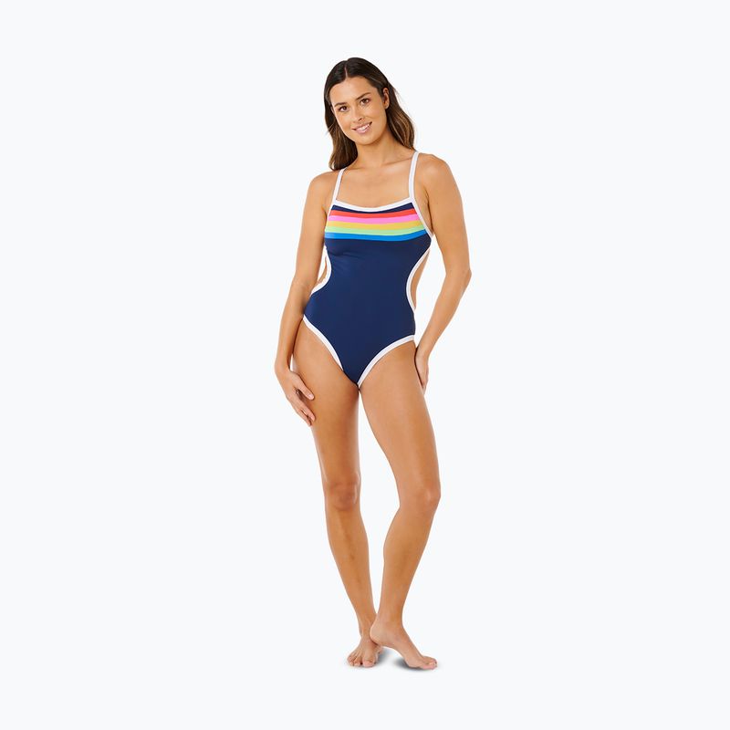 Dámské jednodílné plavky Rip Curl Surf Stripe Cheeky dark navy 2