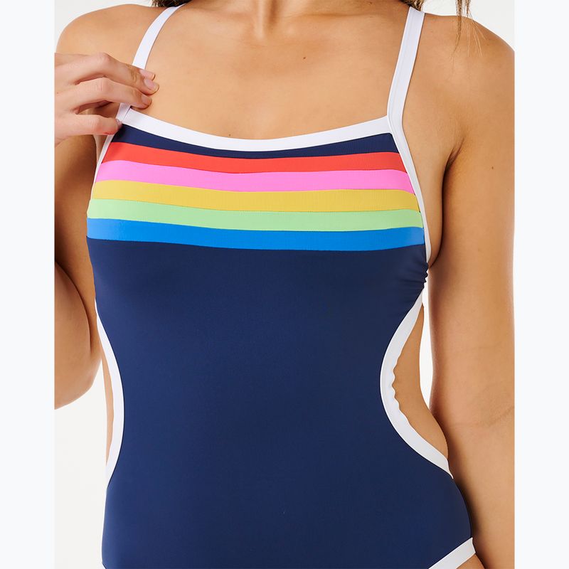 Dámské jednodílné plavky Rip Curl Surf Stripe Cheeky dark navy 6