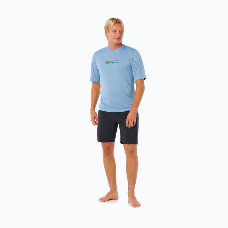 Pánské plavecké tričko Rip Curl Icons Of Surflite Upf faded denim 2