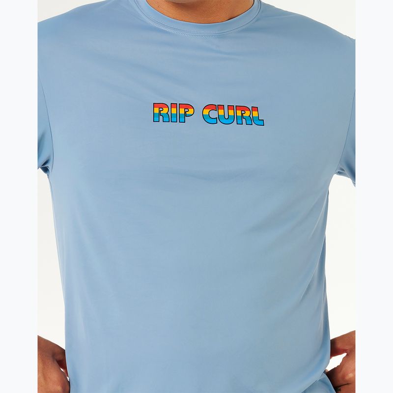 Pánské plavecké tričko Rip Curl Icons Of Surflite Upf faded denim 6