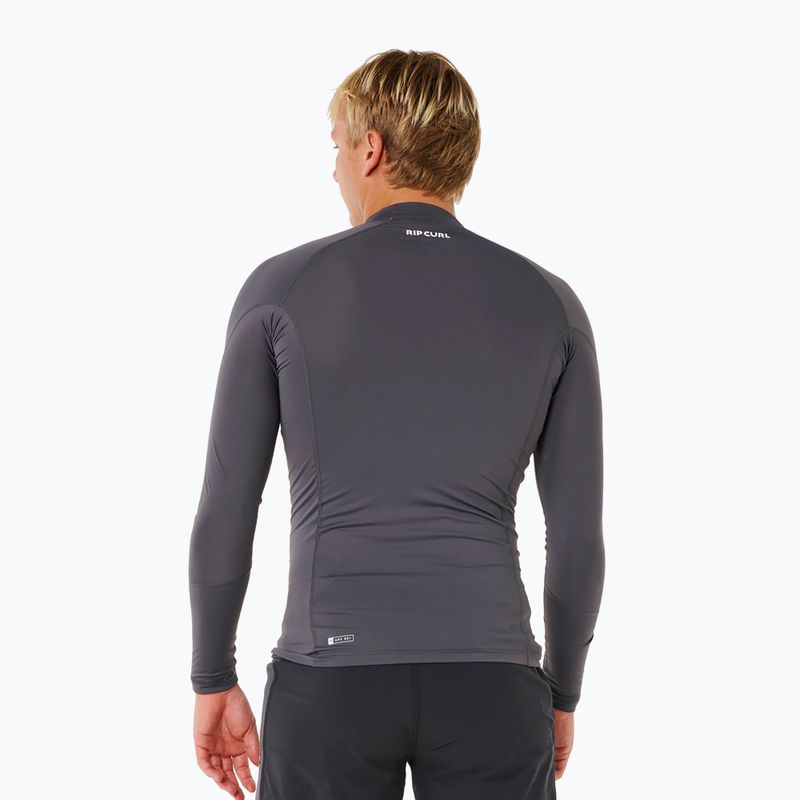 Pánské plavecké triko s dlouhým rukávem Rip Curl Waves Upf Perf charcoal grey 3