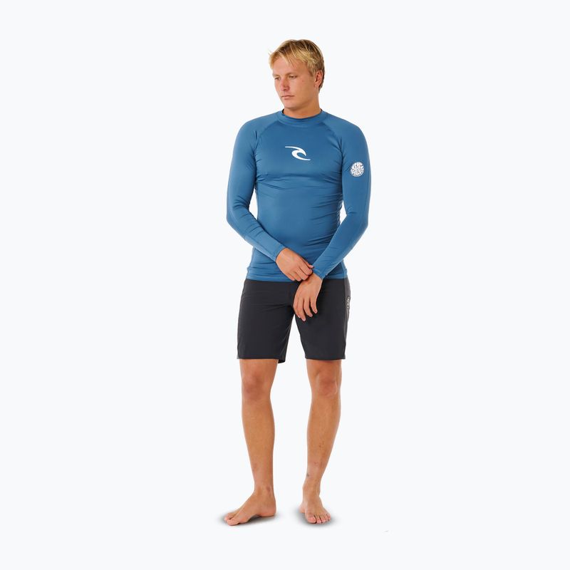 Pánské plavecké triko s dlouhým rukávem Rip Curl Waves Upf Perf bluefin 2