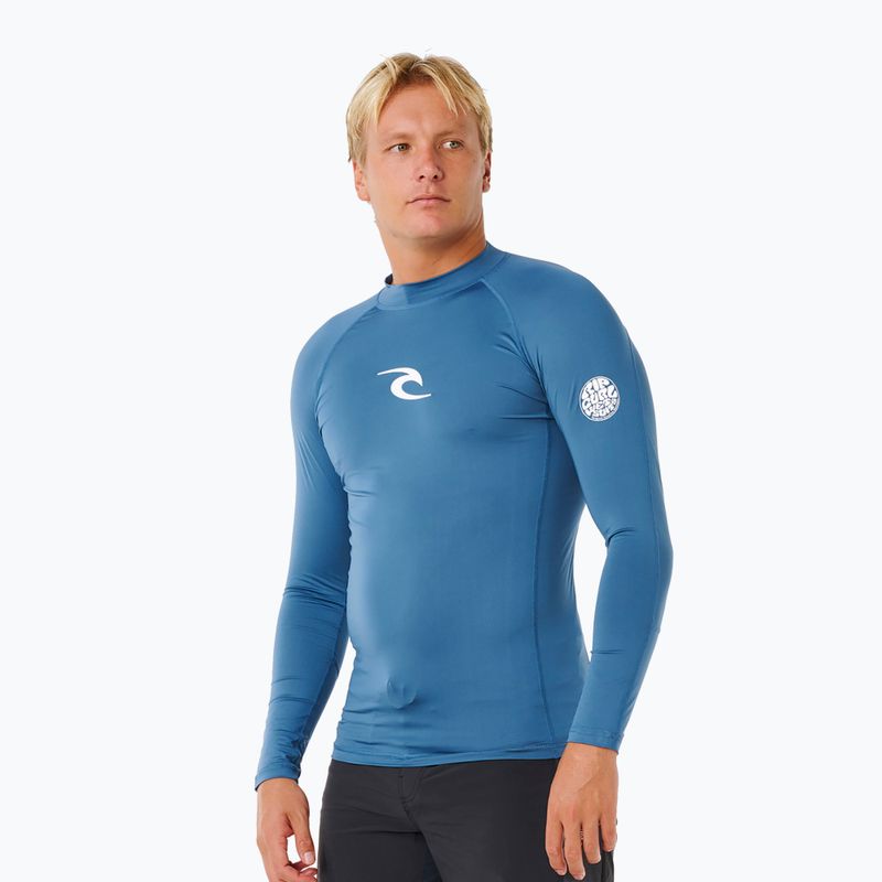 Pánské plavecké triko s dlouhým rukávem Rip Curl Waves Upf Perf bluefin 5
