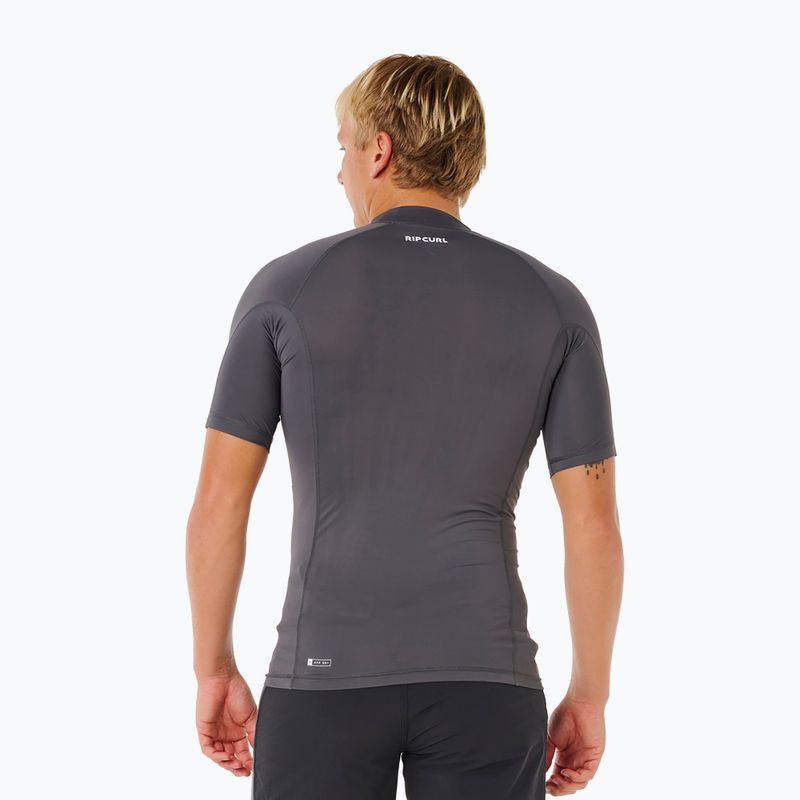 Pánské tričko na plavání Rip Curl Waves Upf Perf charcoal grey 3