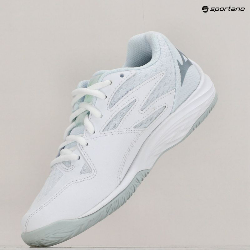 Dětské volejbalové boty Mizuno Lightning Star Z7 JR white/gridge/patinagreen 9