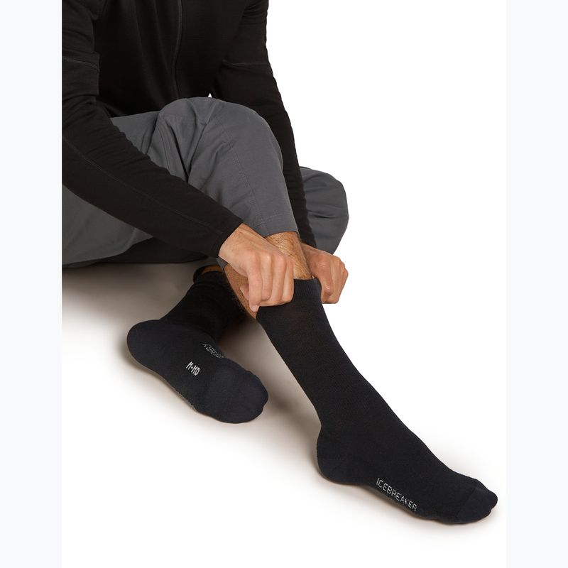 Pánské ponožky Icebreaker Merino Lifestyle Light Crew black 4