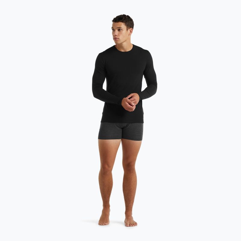 Pánská termoakční mikina icebreaker Merino 150 Anatomica Crewe black 2