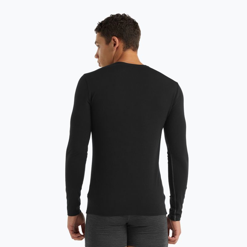 Pánské termo tričko Longsleeve icebreaker Merino 150 Anatomica Crewe black 3