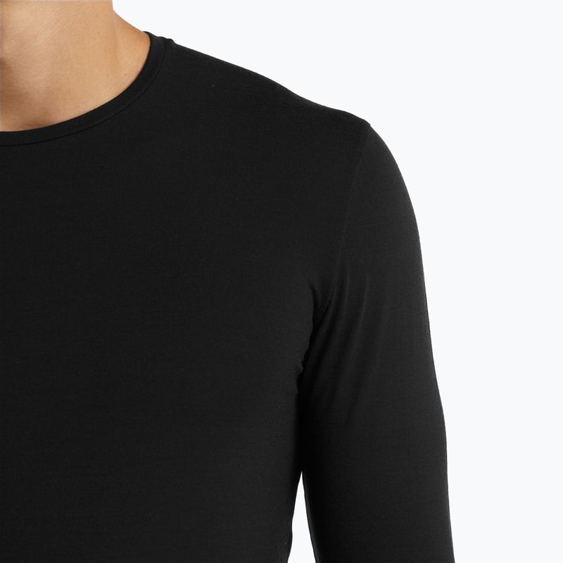 Pánská termoakční mikina icebreaker Merino 150 Anatomica Crewe black 4