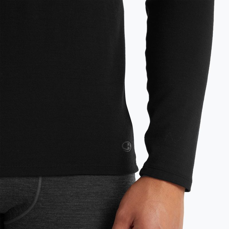 Pánská termoakční mikina icebreaker Merino 150 Anatomica Crewe black 5