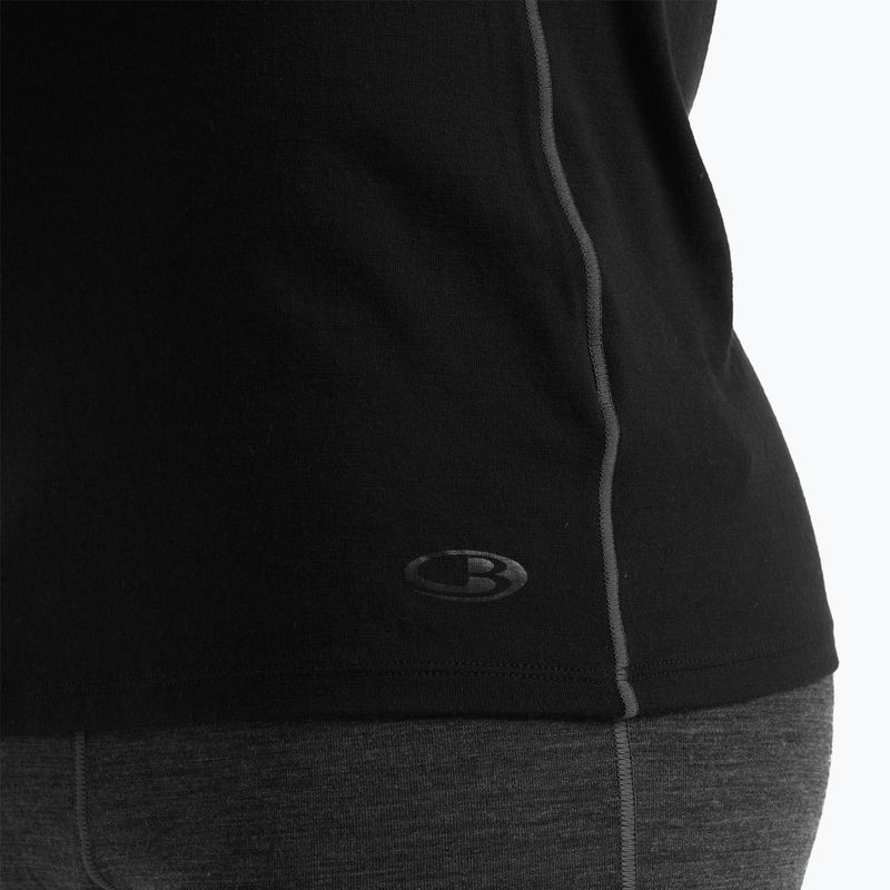 Pánská termoakční mikina icebreaker Merino 150 Anatomica Crewe black 6