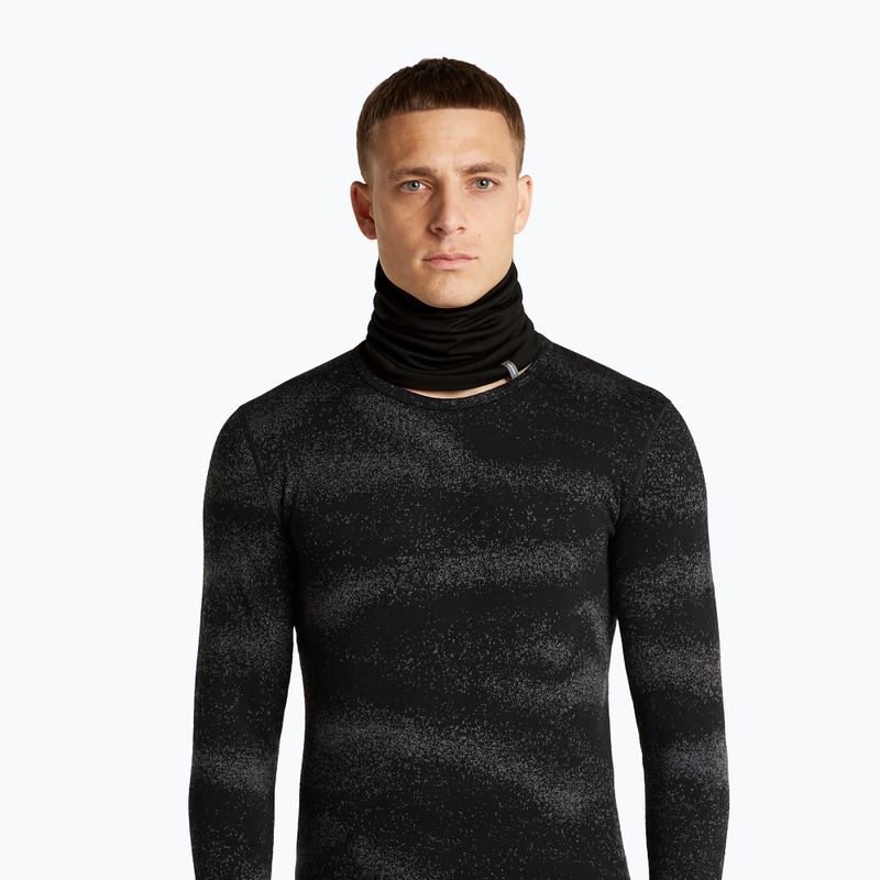 Multifunkční šátek icebreaker Apex Chute black 3