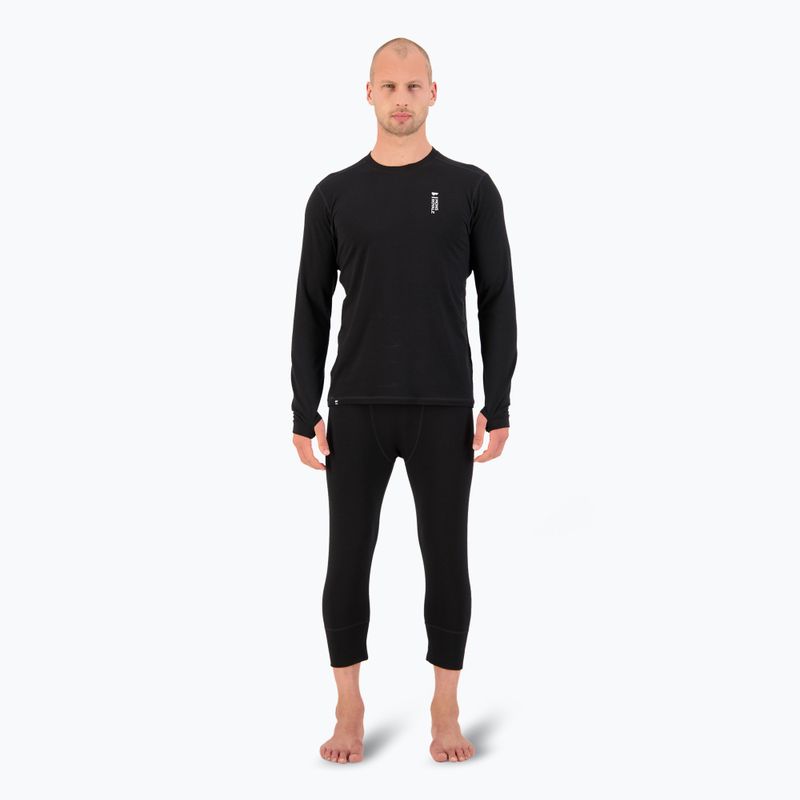 Pánské termo tričko longsleeve  Mons Royale Cascade Merino Base Layer black 2