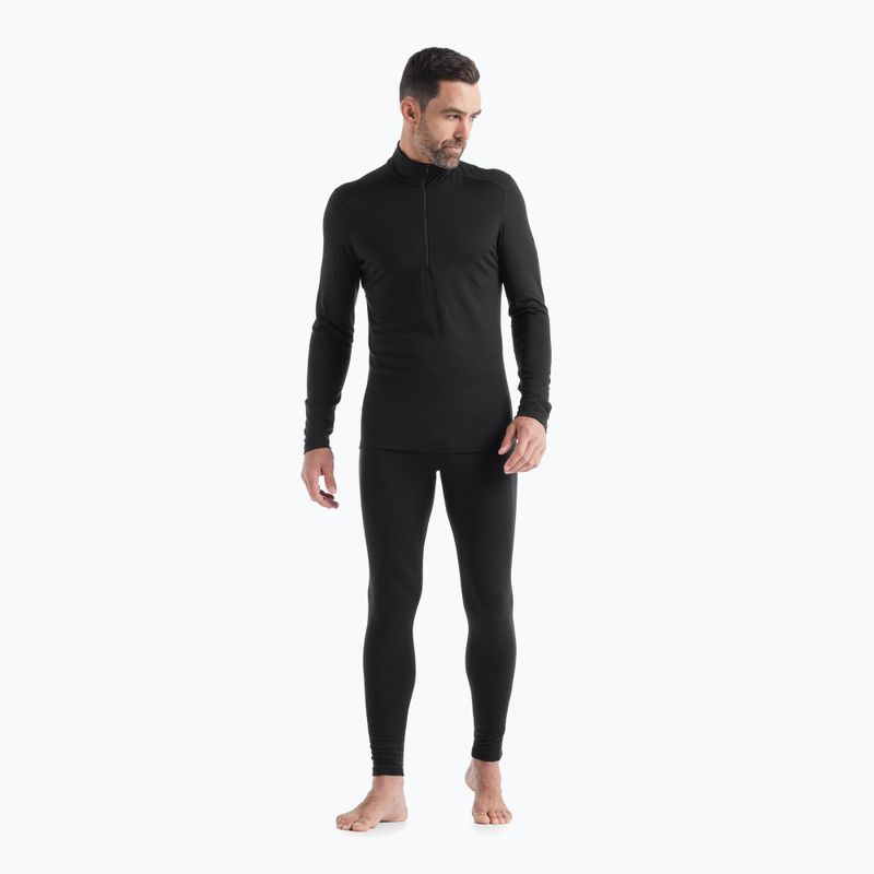 Pánský termo longsleeve Icebreaker 200 Oasis Half Zip black 2