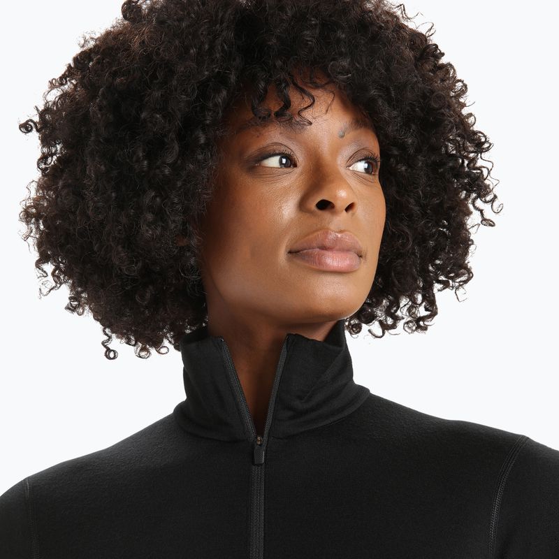 Dámská termoakční mikina icebreaker 200 Oasis Half Zip black 4