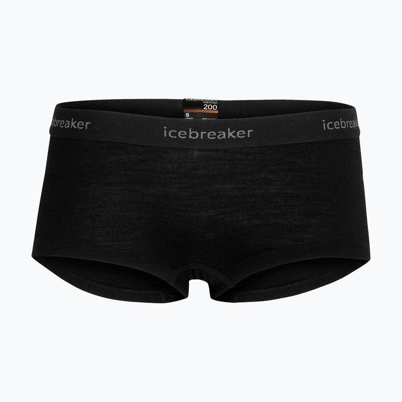 Dámské termo boxerky Icebreaker Merino 200 Oasis Boy Shorts black