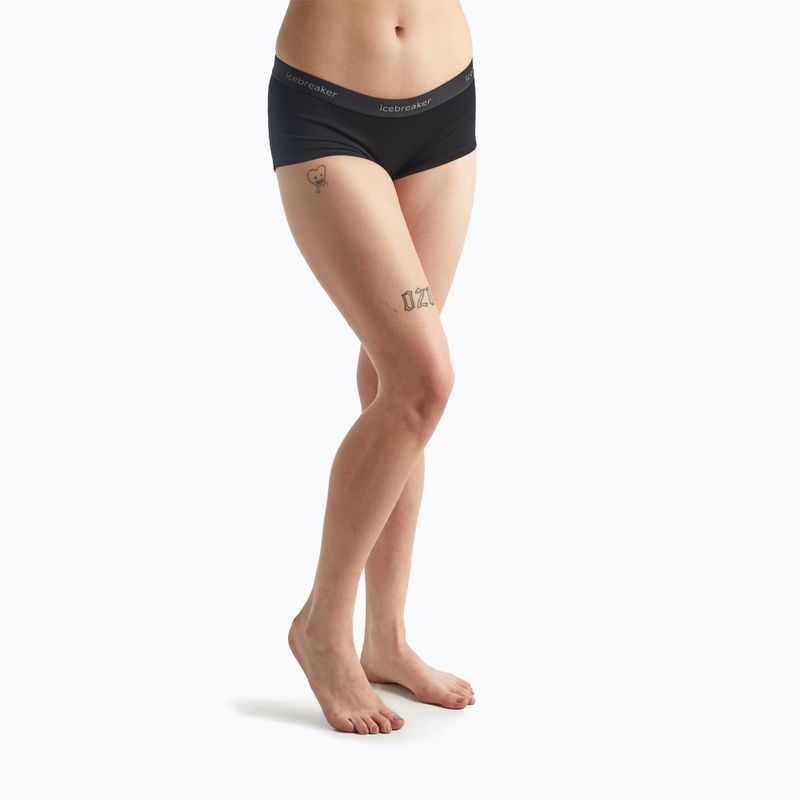 Dámské termo boxerky Icebreaker Merino 200 Oasis Boy Shorts black 2