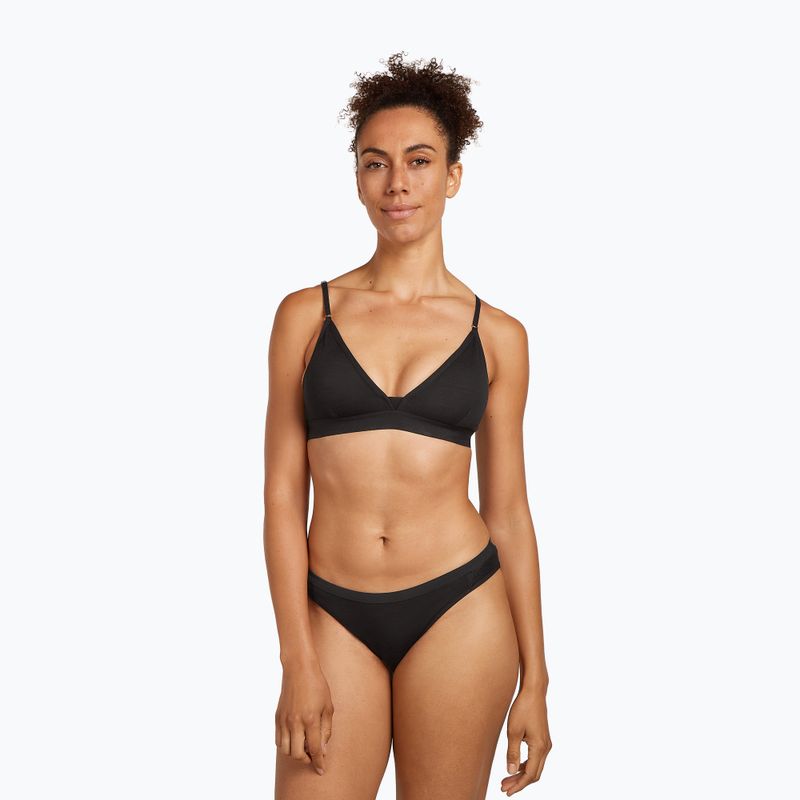 Termoaktivní sportovní podprsenka icebreaker Merino 150 Siren Bra Inserts black 2