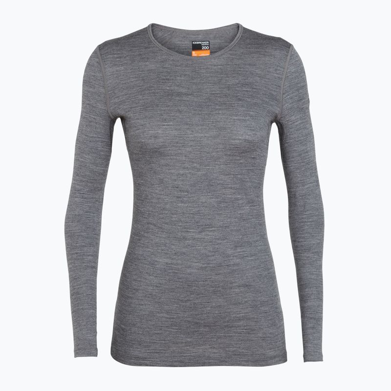 Dámská termoakční mikina icebreaker 200 Oasis Crewe gritstone heather 5