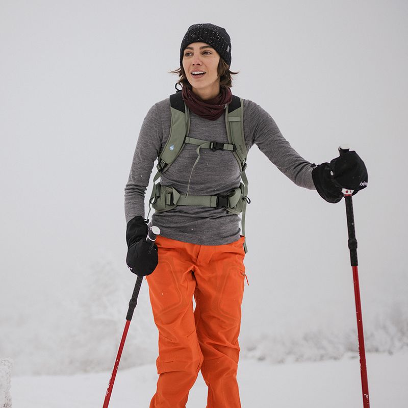 Dámská termoakční mikina icebreaker 200 Oasis Crewe gritstone heather 6