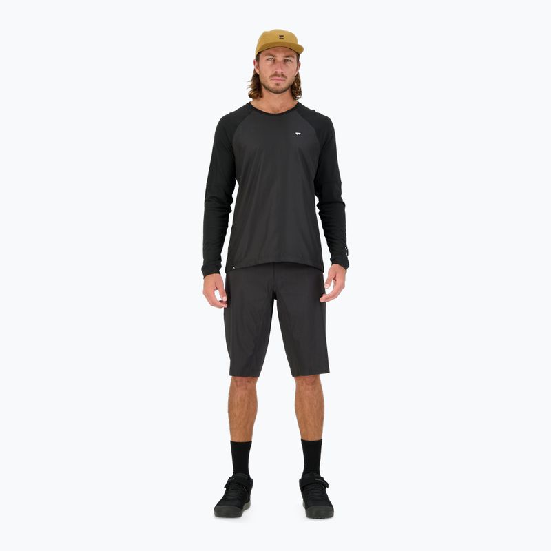 Pánský cyklistický dres longsleeve Mons Royale Tarn Merino Shift Wind Jersey black 2