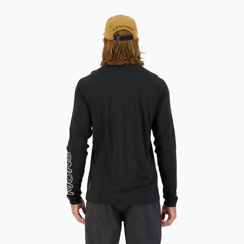 Pánský cyklistický dres longsleeve Mons Royale Tarn Merino Shift Wind Jersey black 3