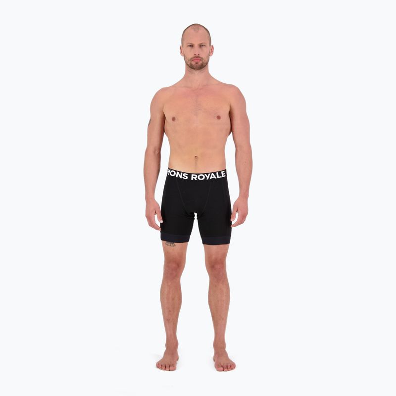 Pánské cyklistické boxerky Mons Royale Epic Merino Bike Boxer black 2