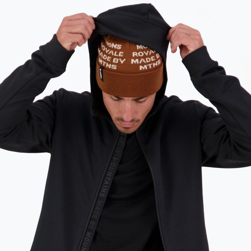 Pánská mikina Mons Royale Arcadia Merino Fleece Hoody black 3