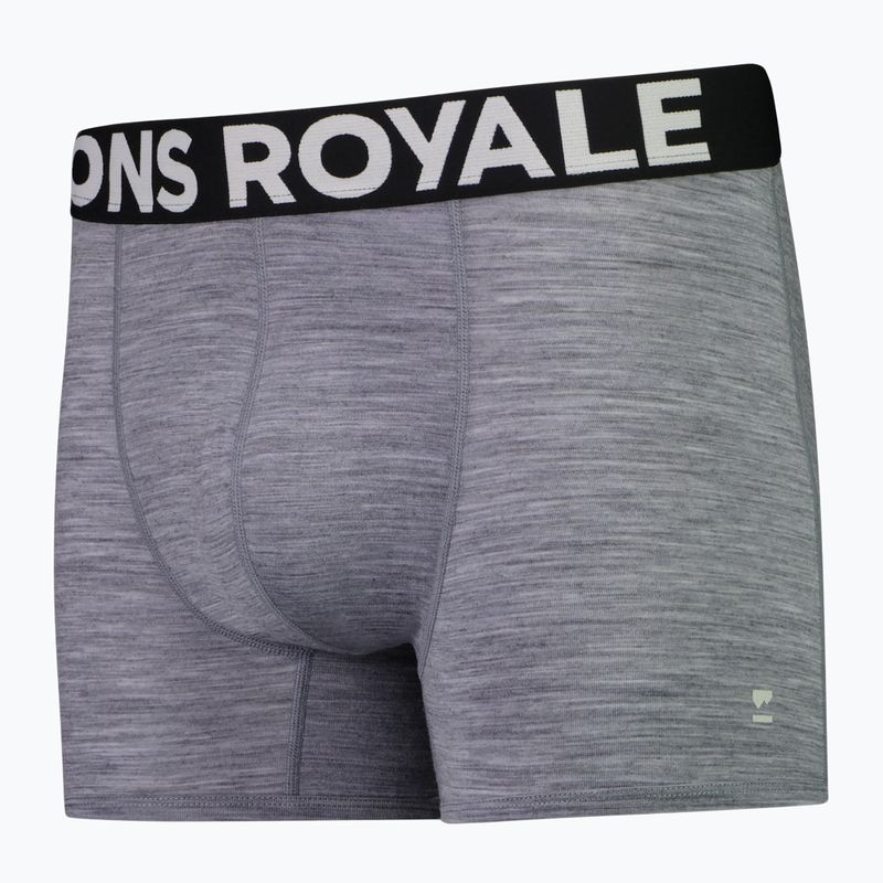 Pánské termo boxerky Mons Royale Hold 'em Shorty Merino grey heather 2