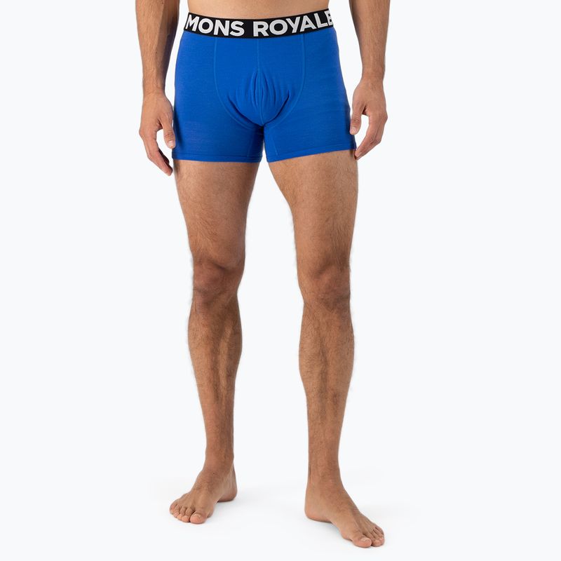 Pánské termo boxerky Mons Royale Hold 'em Shorty Merino cobalt 3