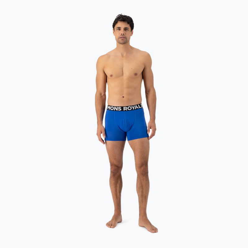 Pánské termo boxerky Mons Royale Hold 'em Shorty Merino cobalt 4