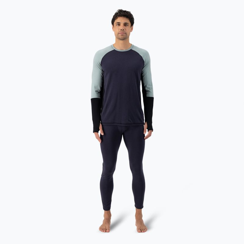 Pánské termo tričko longsleeve  Mons Royale Olympus Merino Base Layer dew/ 9 iron/ black 2