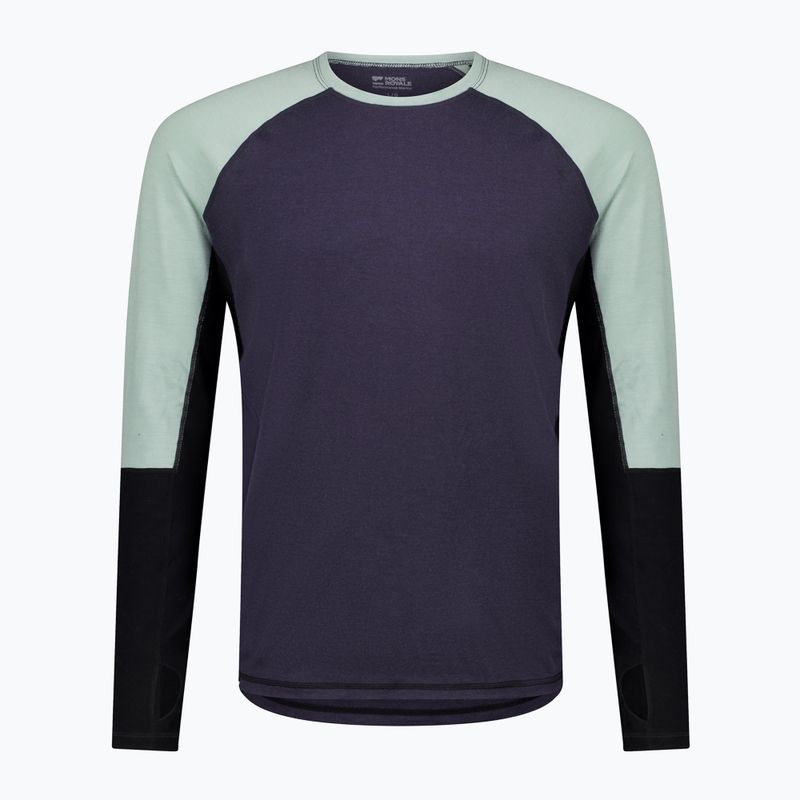 Pánské termo tričko longsleeve  Mons Royale Olympus Merino Base Layer dew/ 9 iron/ black 4