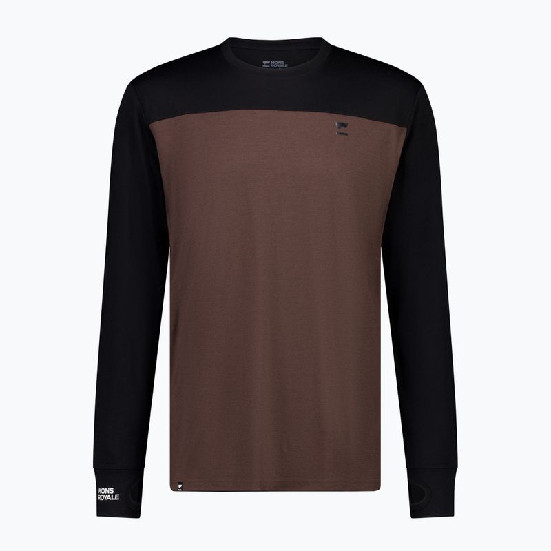 Pánské termo tričko longsleeve  Mons Royale Yotei Merino black 4