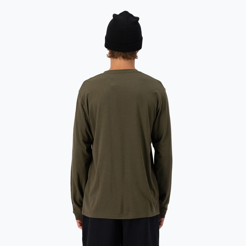Pánská termoakční mikina Mons Royale Icon dark olive 3