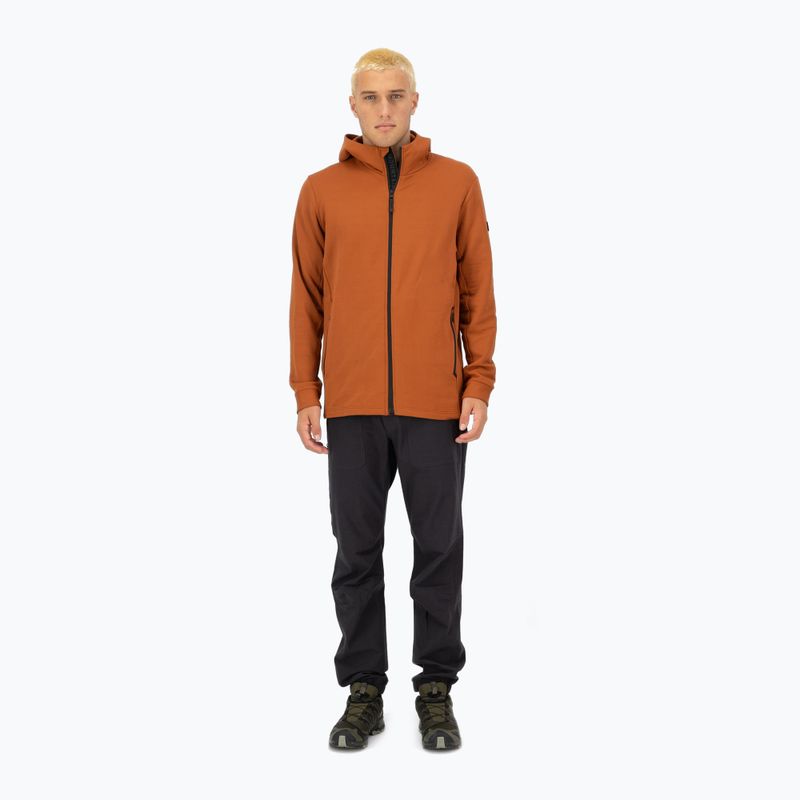 Pánská mikina Mons Royale Arcadia Merino Fleece Hoody ginger 2