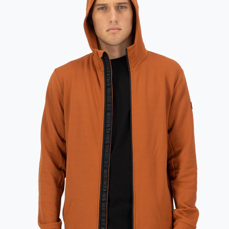 Pánská mikina Mons Royale Arcadia Merino Fleece Hoody ginger 4