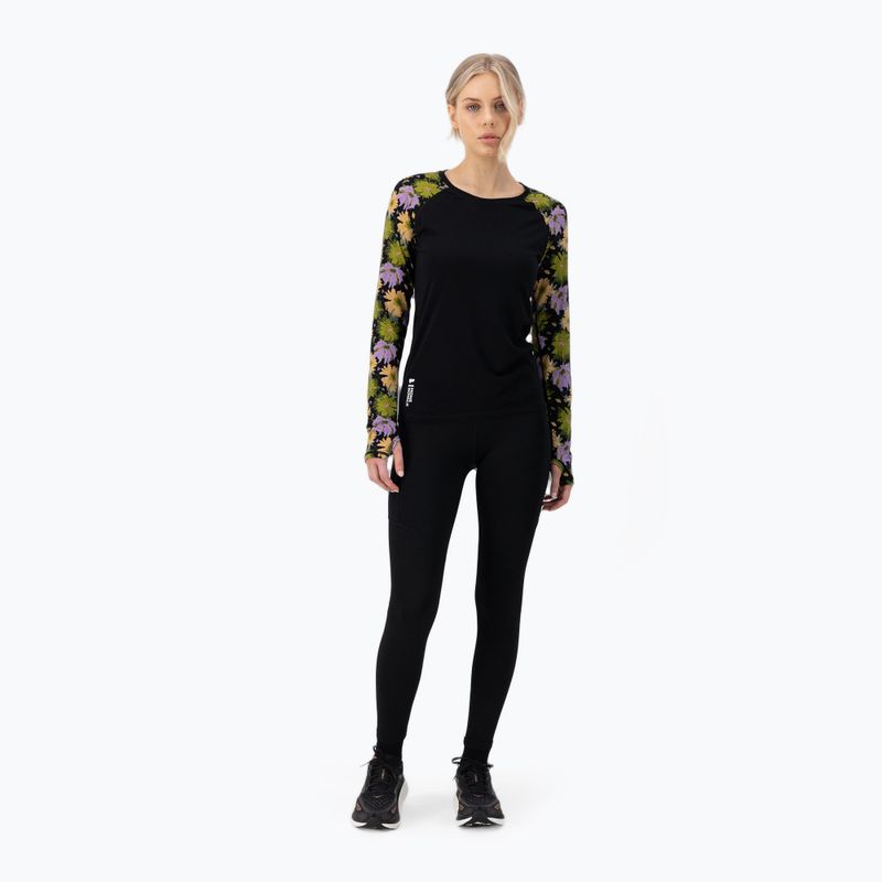 Dámské termo tričko longsleeve  Mons Royale Bella Tech alpine bloom/ black 2