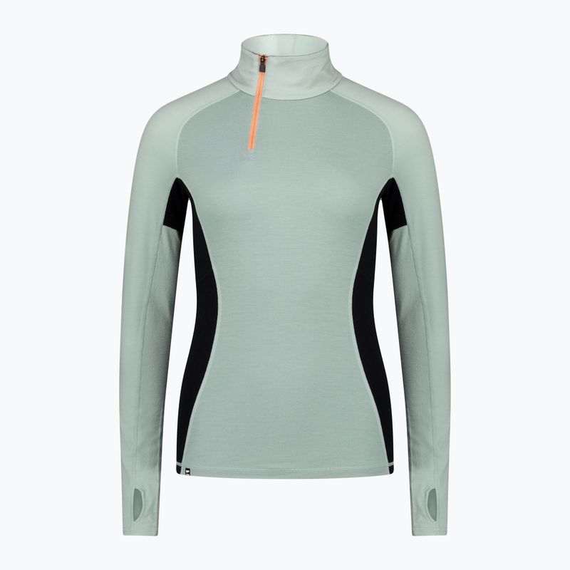 Pánské termo tričko longsleeve  Mons Royale Olympus Merino Base Layer 1/2 Zip dew/ black 5