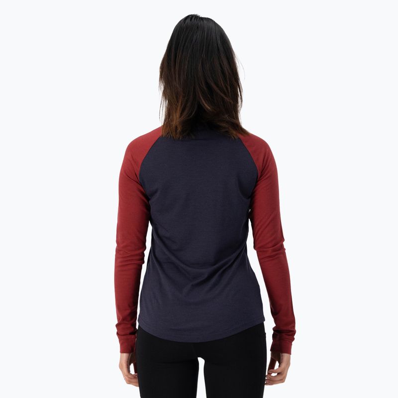 Dámská termoakční mikina Mons Royale Icon Raglan cherry/ 9 iron 3