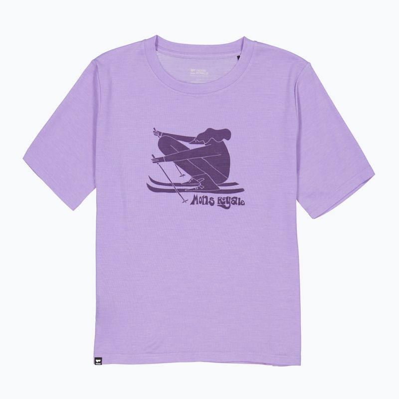 Dámské tričko  Mons Royale Icon Relaxed Tee lupin 4