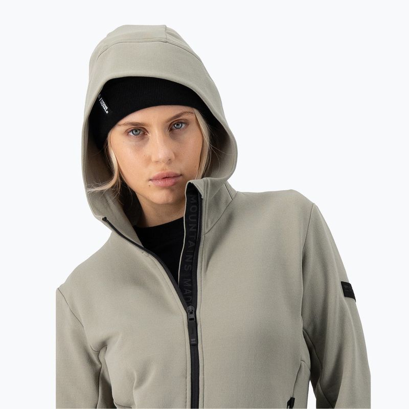 Dámská mikina  Mons Royale Arcadia Merino Fleece Hoody dried sage 4