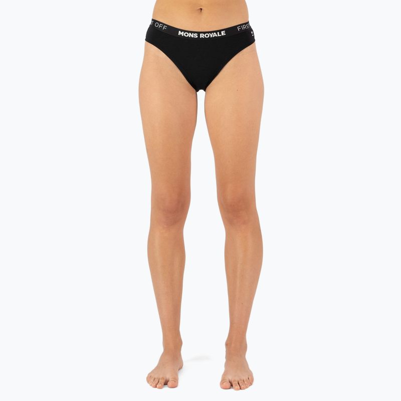 Dámské termokalhotky Mons Royale Folo Merino Briefs black 2