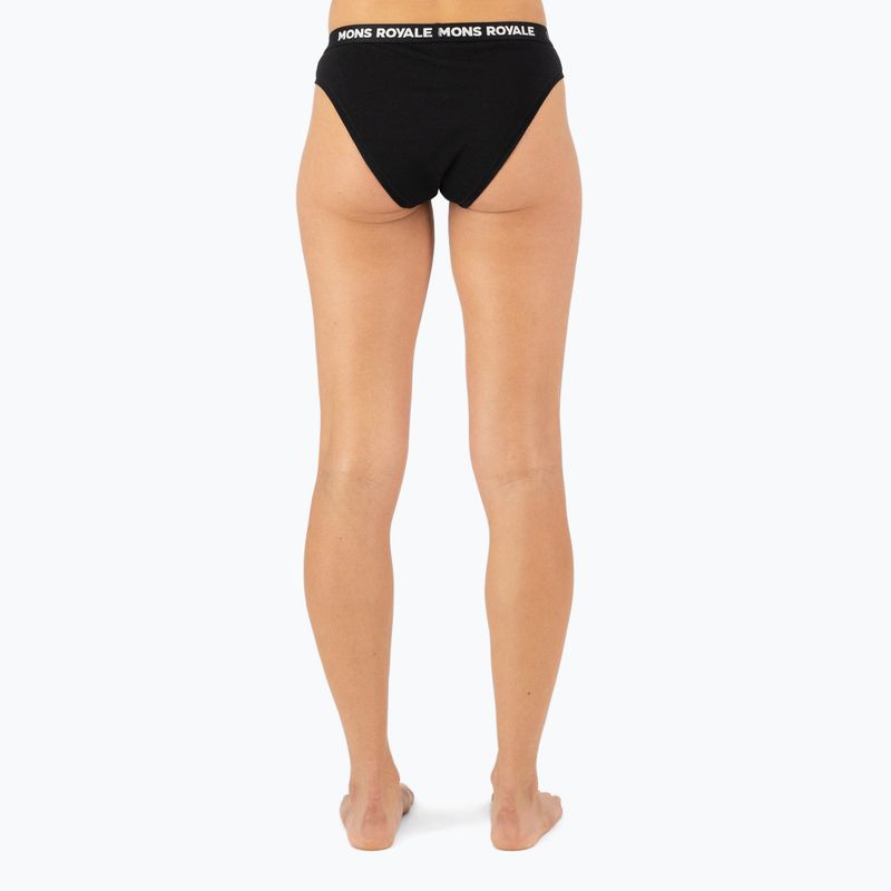 Dámské termokalhotky Mons Royale Folo Merino Briefs black 3