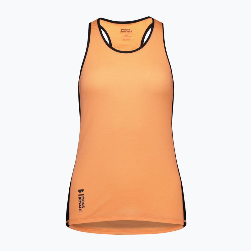 Dámské tílko  Mons Royale Bella Merino Tank punch/black 3