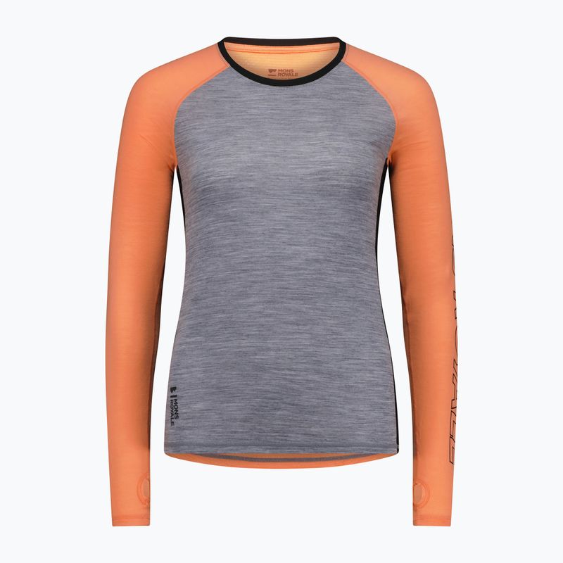 Dámská termoakční mikina Mons Royale Bella Tech grey heather/punch 3
