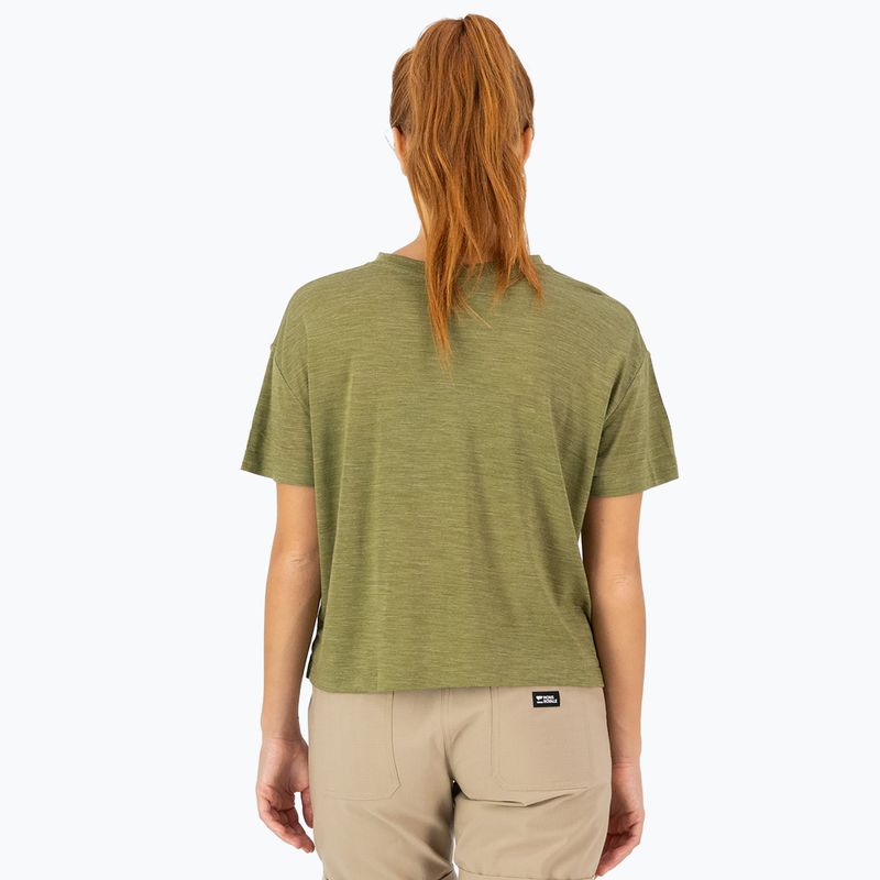 Dámské termo tričko Mons Royale Zephyr Tencel Boxy fern 2
