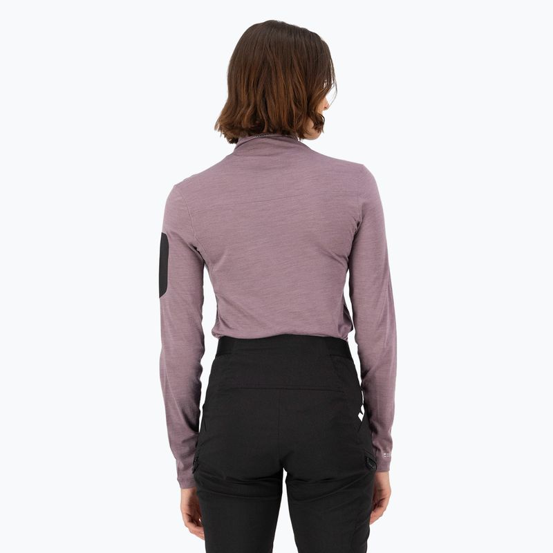 Dámské termo tričko Longsleeve Mons Royale Diversion Mock Neck mauve 2